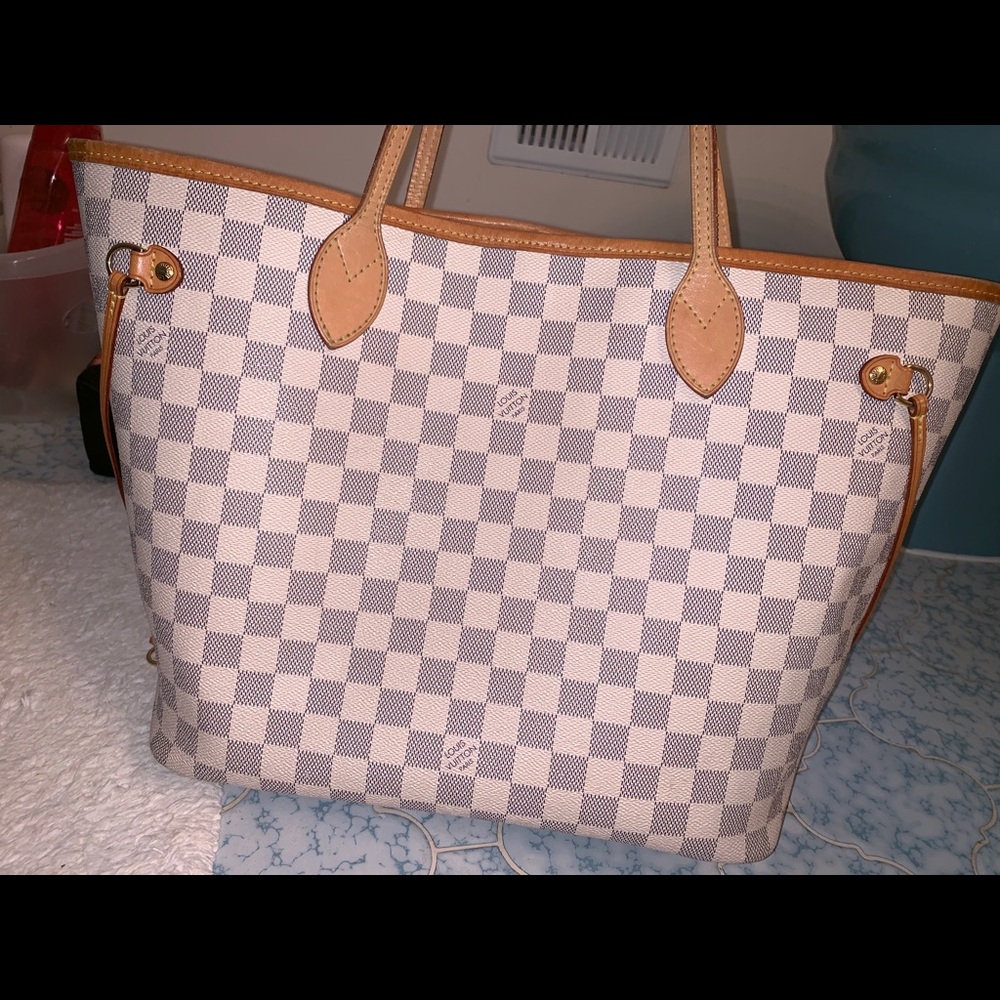 Louis Vuitton Azur MM Neverfull & Wallet